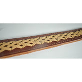 Curea piele gravura + impletitura